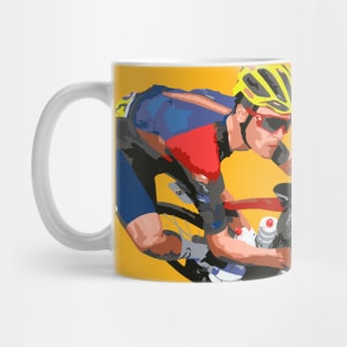 Road cycling bending curve Mug